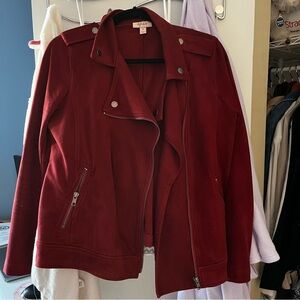 Style Co Suede Moto Jacket